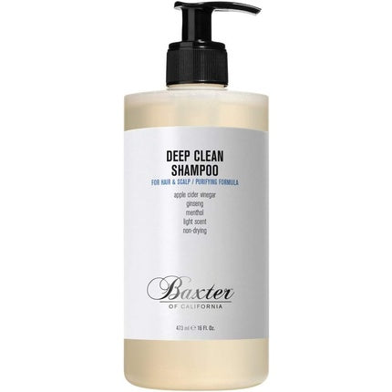 Baxter of California Deep Clean Shampoo Detoxifying and Purifying Thinning Hair Repair Sulfate Free 473ml