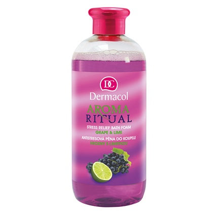 Dermacol Aroma Ritual Bath Foam Grapes With Lime Antistress Foam Bath 500 Ml