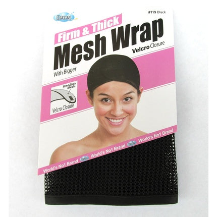 Dream Firm & Thick Mesh Wrap Self Closure Black One Size