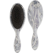 WetBrush Original Detangler Hair Brush with Ultra Soft Intelliflex Bristles Metallic Marble Collection Silver Marble Silver