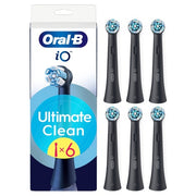 Oral B Io Series Ultimate Clean Replacement Brush Heads - Black - 6 Count