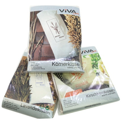 Viva Grain Pillows With Photo Inserts - 8 Grain Pillows 19 X 53 Cm, 2 Cherry Stone Pillows 19 X 21 Cm, 2 Lavender Pillows 16 X 45 Cm