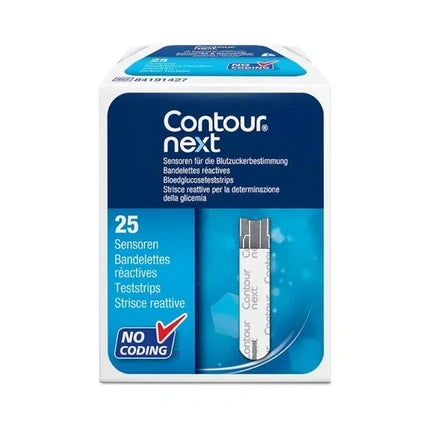 Bayer Contour Next Test Strips For Blood Glucose Measurement 25 Pieces