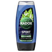 Radox Sport Shower Gel For Women - Lemon Grass And Sea Salt, 225 Ml