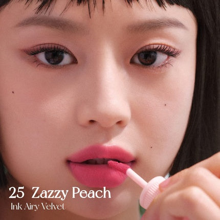 Peripera Ink Airy Velvet Lip Tint Liquid Lip 0.14 fl oz 025 Zazzy Peach