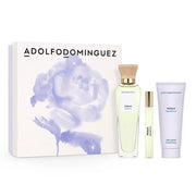 Adolfo Dominguez Agua Fresca De Rosas Eau De Toilette 120ml Spray With 100ml Body Lotion And 10ml Miniature Eau De Parfum
