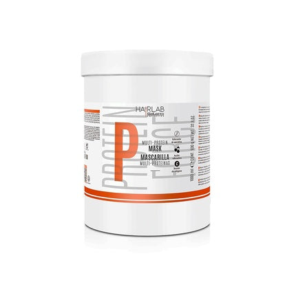 SALERM Hair Mask for Damaged Hair with Multi-Proteins 1000ml - Fills Natural Keratin Deficiency - Nourishes, Strengthens, and Repairs Hair - Paraben-Free