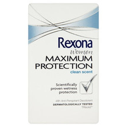 Rexona Maxpro Clean Scent Women's Maximum Protection Deodorant Stick 45ml