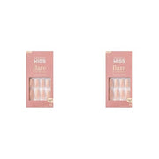 KISS Bare But Better TruNude Fake Nails Nude Nail Shades Manicure Set 28 Chip Proof Smudge Proof Glue-On Nails