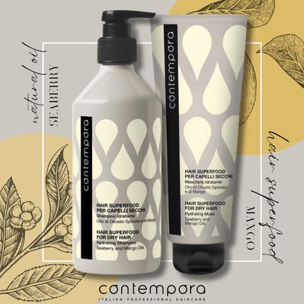 Contempora Hair Superfood Hydrating Mask for Dry Hair 1000ml