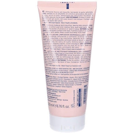 Rilastil Daily Care Face and Eye Cleansing Milk with Shea Butter and Hyaluronic Acid