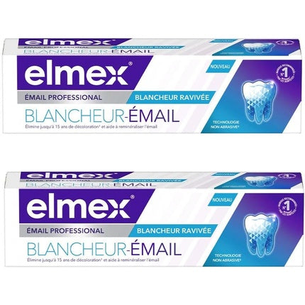 Elmex Professional Enamel White Toothpaste 75ml - Pack of 2