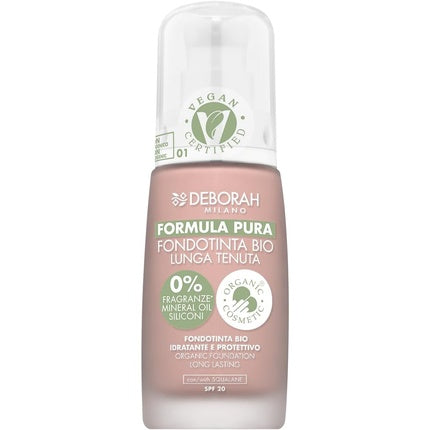 Deborah Pure Formula Bio Long Lasting Foundation N.01 Fair Coverage and Comfort