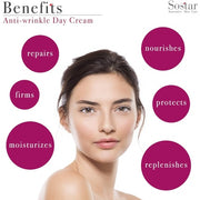 Sostar Anti-Wrinkle Face Day Cream with Donkey Milk Intensive Natural Anti-Aging Cream for Mature Skin