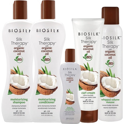BioSilk Silk Therapy with Natural Coconut Oil Leave-In Treatment for Hair and Skin 167ml