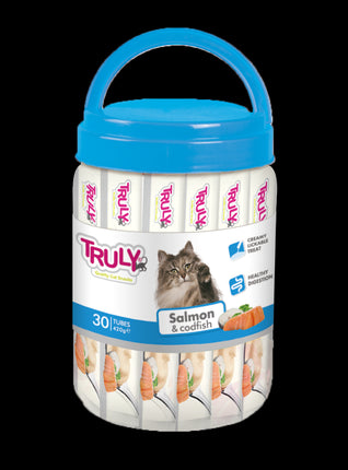 Truly Creamy Lickable Salmon And Codfish - 420g