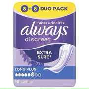 Always Discreet For Urinary Incontinence Long Plus Always