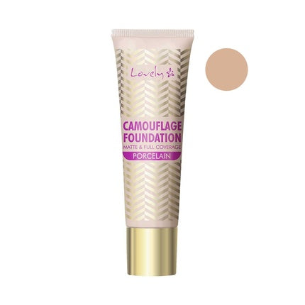 Lovely Camouflage Foundation Matt & Full Coverage - 1 Porcelain, 25g