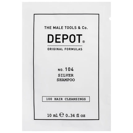 Depot 100 Hair Cleansing No 104 Botanical Complex Hair Shampoo For Neutralisation Of Yellow Tones - 10 Ml
