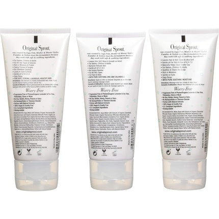Original Sprout Travel Trio Hair & Body Baby Wash, Conditioner & Baby Cream