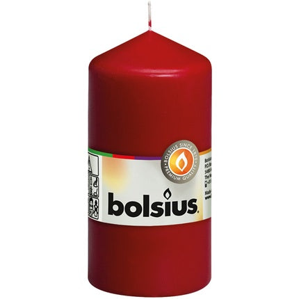 Bolsius Pillar Candle 120mm X 58mm Bordeaux