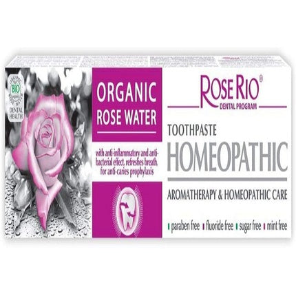 Toothpaste Homeopathic Care Aromatherapy with Organic Rose Water 65ml