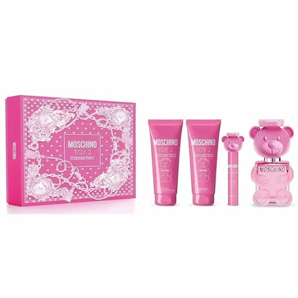 Moschino Toy 2 Bubblegum Eau De Toilette Spray 100ml Set 4 Pieces By Moschino