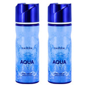 Naseem Aqua Alcohol Free Body Spray with Hesperidic Ambery Scent Men's & Women’s Fragrances 6.8 Fl Oz