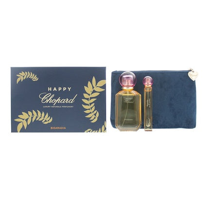 Chopard Happy Chopard Bigardia 3 Piece Gift Set 100ml Eau De Parfum 10ml Eau De Parfum Pouch