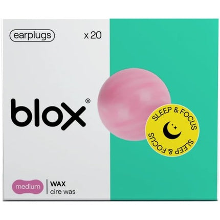 Blox Wax Earplugs 10 Pairs - Hearing Protection for Sleep