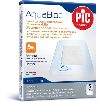 Pic Aquabloc Antibacterial Sterile Bandage 10x12cm - Pack of 5