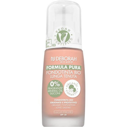 Deborah Pure Formula Bio Long Lasting Foundation N.03 Apricot Coverage E