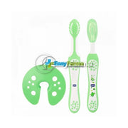 Chicco Evolutionary Toothbrush Massager And Toothbrush Chicco Oral Care Learning 4 Months Set 3 Pieces