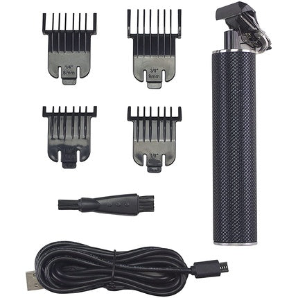 Beper Precision Rechargeable Hair Clipper Stainless Steel Black Small