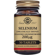 Solgar Selenium 200µg Tablets Healthy Hair and Nails Supports the Immune System Vegan and Gluten Free