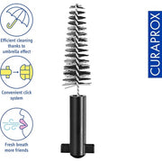 Curaprox Black Is White Carbon S Refill - Pack of 4