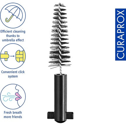 Curaprox Black Is White Carbon S Refill - Pack of 4