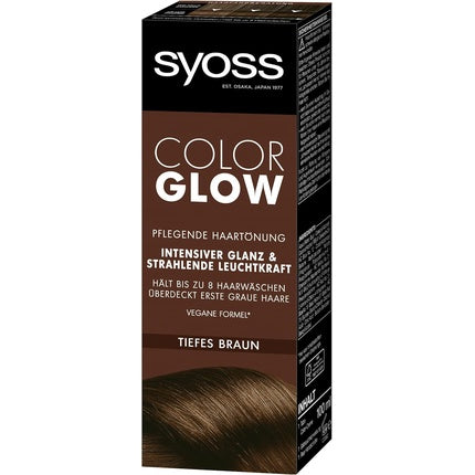 Syoss Color Glow Nourishing Hair Tint Deep Brown 100ml