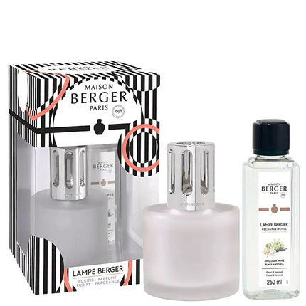 Maison Berger Paris Gift Set Catalytic Lamp Illusion Frosted 250 Ml Refill Black Angelika 250 Ml