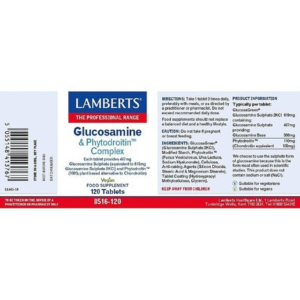 Lamberts Glucosamine & Chondroitin Complex 120 Tablets