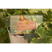 The English Soap Company Anniversary Wrapped Soap Bar Green Tea Shea Butter Moisturising Soap for Face and Body 190g