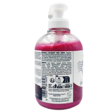 Alama Professional S.O.S Color&Go Color Mask Pastel Pink Nourishing Mask Revitalizing Reflective for Natural Dyed and Highlighted Hair