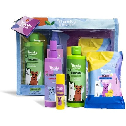 Tresky & Friends Gift Set for Animals 4 Pieces Shampoo 300ml Calming Spray
