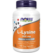 Now Foods L-Lysine 500mg 100 Tablets