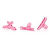 Large Pink Hair Clips - Pack of 4