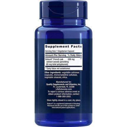 RiboGen French Oak Wood Extract 200mg 30 Vegetarian Capsules