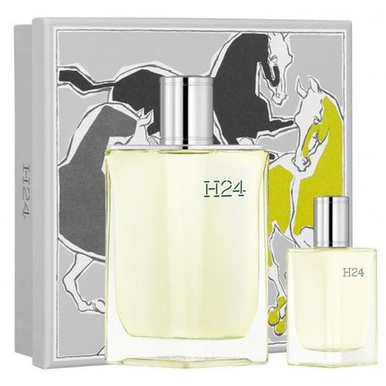 Herms H24 Eau De Toilette Gift Set 100ml And 125ml For Men