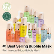 Menokin 30 Seconds Quick Bubble Mask with Bright Vitamin C and Glutathione
