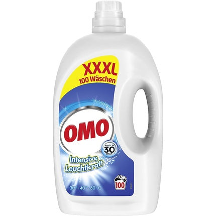 Omo Liquid Detergent for Radiant and Hygienic Cleanliness Intense Brightness XXXL with Brightness Booster 100 Wash Loads