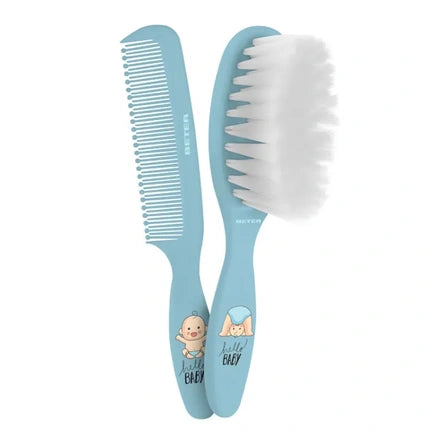 Beter Beter Baby Brush And Comb Set Blue